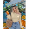 image:imageZESICA Womens Off Shoulder Bell Long Sleeve Going Out TopsApricot