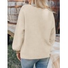 image:imageZESICA Womens Oversized Chunky Knit Cardigan Sweaters Fall FashionApricot