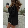 image:imageZESICA Womens Oversized Chunky Knit Cardigan Sweaters Fall FashionBlack