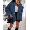 image:imageZESICA Womens Oversized Chunky Knit Cardigan Sweaters Fall FashionDarkblue