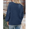 image:imageZESICA Womens Oversized Chunky Knit Cardigan Sweaters Fall FashionDarkblue