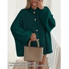 image:imageZESICA Womens Oversized Chunky Knit Cardigan Sweaters Fall FashionDarkgreen