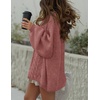 image:imageZESICA Womens Oversized Chunky Knit Cardigan Sweaters Fall FashionDustypink
