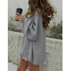 image:imageZESICA Womens Oversized Chunky Knit Cardigan Sweaters Fall FashionGray