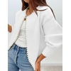 image:imageZESICA Womens Pearls Trim Open Front Cardigan SweaterWhite
