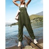 image:imageZESICA Womens Sleeveless Overalls Casual Adjustable Straps Pant JumpsuitsArmy Green