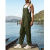 image:imageZESICA Womens Sleeveless Overalls Casual Adjustable Straps Pant JumpsuitsArmy Green