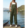 image:imageZESICA Womens Sleeveless Overalls Casual Adjustable Straps Pant JumpsuitsArmy Green