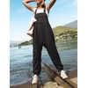 image:imageZESICA Womens Sleeveless Overalls Casual Adjustable Straps Pant JumpsuitsBlack
