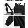 image:imageZESICA Womens Sleeveless Overalls Casual Adjustable Straps Pant JumpsuitsBlack