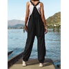image:imageZESICA Womens Sleeveless Overalls Casual Adjustable Straps Pant JumpsuitsBlack