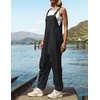 image:imageZESICA Womens Sleeveless Overalls Casual Adjustable Straps Pant JumpsuitsBlack