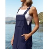 image:imageZESICA Womens Sleeveless Overalls Casual Adjustable Straps Pant JumpsuitsNavy