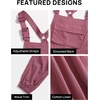 image:imageZESICA Womens Sleeveless Overalls Casual Adjustable Straps Pant JumpsuitsPink