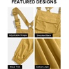 image:imageZESICA Womens Sleeveless Overalls Casual Adjustable Straps Pant JumpsuitsYellow