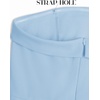 image:imageZESICA Womens Strapless Jumpsuit Casual Off Shoulder High Waist Wide Leg Side Slit Long Romper Playsuits with PocketsLightblue