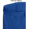 image:imageZESICA Womens Strapless Jumpsuit Casual Off Shoulder High Waist Wide Leg Side Slit Long Romper Playsuits with PocketsRoyalblue