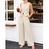 image:imageZESICA Womens Summer 2 Piece Suits Sets Work Office OutfitsApricot