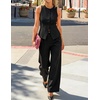 image:imageZESICA Womens Summer 2 Piece Suits Sets Work Office OutfitsBlack