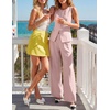 image:imageZESICA Womens Summer 2 Piece Suits Sets Work Office OutfitsPink