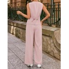 image:imageZESICA Womens Summer 2 Piece Suits Sets Work Office OutfitsPink