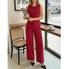 image:imageZESICA Womens Summer 2 Piece Suits Sets Work Office OutfitsRed