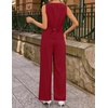 image:imageZESICA Womens Summer 2 Piece Suits Sets Work Office OutfitsRed