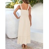 image:imageZESICA Womens Summer Boho Spaghetti Strap Maxi DressApricot