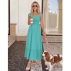 image:imageZESICA Womens Summer Boho Spaghetti Strap Maxi DressAqua