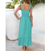image:imageZESICA Womens Summer Boho Spaghetti Strap Maxi DressAqua