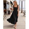 image:imageZESICA Womens Summer Boho Spaghetti Strap Maxi DressBlack