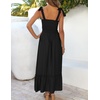 image:imageZESICA Womens Summer Boho Spaghetti Strap Maxi DressBlack