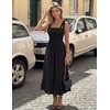 image:imageZESICA Womens Summer Boho Spaghetti Strap Maxi DressBlack