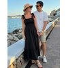 image:imageZESICA Womens Summer Boho Spaghetti Strap Maxi DressBlack