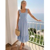 image:imageZESICA Womens Summer Boho Spaghetti Strap Maxi DressBlue