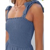 image:imageZESICA Womens Summer Boho Spaghetti Strap Maxi DressDustyblue