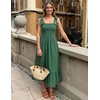 image:imageZESICA Womens Summer Boho Spaghetti Strap Maxi DressForestgreen