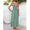 image:imageZESICA Womens Summer Boho Spaghetti Strap Maxi DressGreen
