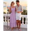 image:imageZESICA Womens Summer Boho Spaghetti Strap Maxi DressLavender