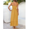 image:imageZESICA Womens Summer Boho Spaghetti Strap Maxi DressMustard