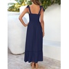 image:imageZESICA Womens Summer Boho Spaghetti Strap Maxi DressNavy