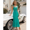 image:imageZESICA Womens Summer Boho Spaghetti Strap Maxi DressPeacock