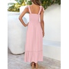image:imageZESICA Womens Summer Boho Spaghetti Strap Maxi DressPink