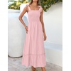 image:imageZESICA Womens Summer Boho Spaghetti Strap Maxi DressPink