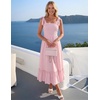 image:imageZESICA Womens Summer Boho Spaghetti Strap Maxi DressPink
