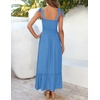 image:imageZESICA Womens Summer Boho Spaghetti Strap Maxi DressRoyalblue