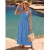 image:imageZESICA Womens Summer Boho Spaghetti Strap Maxi DressRoyalblue