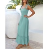 image:imageZESICA Womens Summer Boho Spaghetti Strap Maxi DressSage