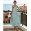 image:imageZESICA Womens Summer Boho Spaghetti Strap Maxi DressSage