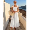image:imageZESICA Womens Summer Boho Spaghetti Strap Maxi DressWhite
